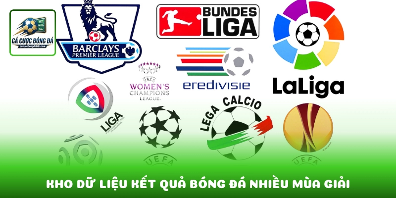 Kho dữ liệu kết quả bóng đá nhiều mùa giải phục vụ tra cứu dài hạn