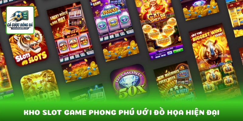 Kho slot game và xổ số phong phú với đồ họa hiện đại