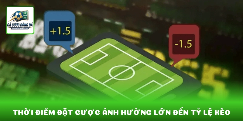 Thời điểm đặt cược ảnh hưởng lớn đến tỷ lệ kèo nhận được