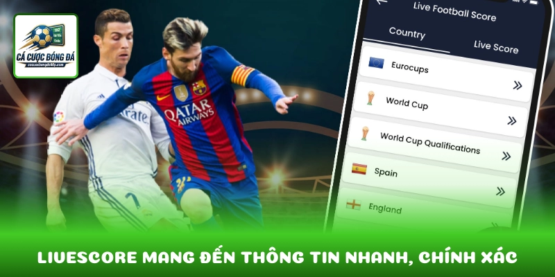 Livescore bóng đá mang đến thông tin nhanh, chính xác và tiện lợi