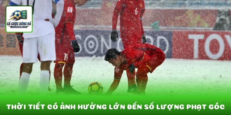 Thời tiết và sân bãi có ảnh hưởng lớn đến số lượng phạt góc